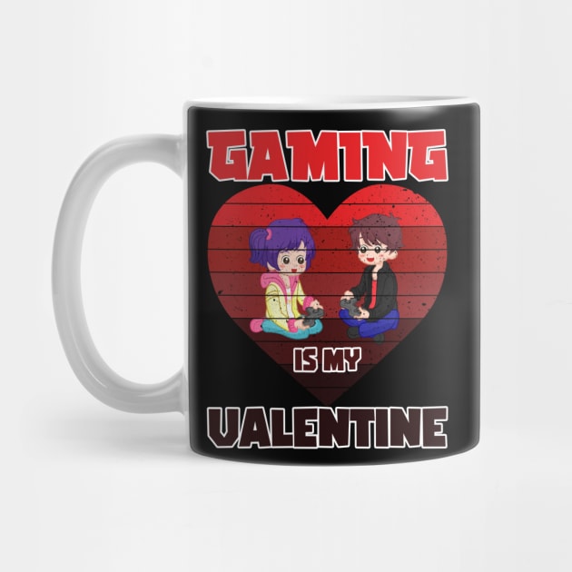 Gaming Is My Valentine, gamer design, gaming couple gift idea by AS Shirts